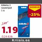 Allahindlus - Gillette 2
raseerijad
5 tk