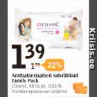 Allahindlus - Antibakteriaalsed salvrätikud Family Pack