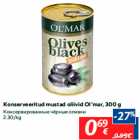 Konserveeritud mustad oliivid Ol’mar, 300 g