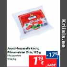 Allahindlus - Juust Mozzarella kirsid,
Piimameister Otto, 125 g
