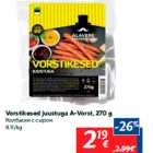 Vorstikesed juustuga A-Vorst, 270 g
