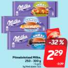 Piimašokolaad Milka,
250 - 300 g