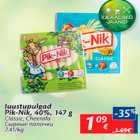 Allahindlus - Juustupulgad Pik-Nik, 40%, 147 g