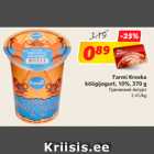 Allahindlus - Farmi Kreeka
köögijogurt, 10%, 370 g