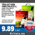 Allahindlus - TŠIILI GT VEIN VINA CHILICO 3 L