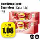 Allahindlus - Puuviljatee Lipton Cherry Love