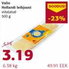 Allahindlus - Valio Hollandi leibjuust viilutatud 500 g