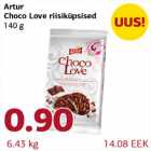 Allahindlus - Artur Choco Love riisiküpsised 140 g