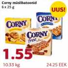 Corny müslibatoonid 6 x 25 g