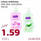 Allahindlus - Luksja vedelseep oliivi-aloe, roosi-piima 450 ml