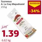 Allahindlus - Saaremaa A. Le Coq õllepadrunid 210 g