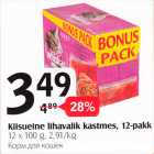 Kiisueine lihavalik kastmes, 12-pakk