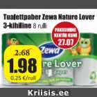 Allahindlus - Tualettpaber Zewa Nature Lover 3-kihiline