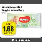 Allahindlus - Niisked salvrätikud Huggies Natural Care 56 tk