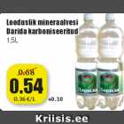 Allahindlus - Looduslik mineraalvesi Darida karboniseeritud 1,5 l