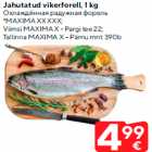 Jahutatud vikerforell, 1 kg
