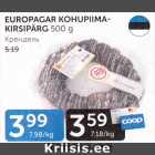 EUROPAGAR KOHUPIIMKIRSIPÄRG 500 g