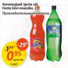 Allahindlus - Karastusjook Sprite või Fanta kiivi-maasika, 2 l