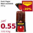 Allahindlus - Eesti Pagar
Must vormileib
600 g