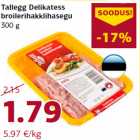 Allahindlus - Tallegg Delikatess
broilerihakklihasegu
300 g