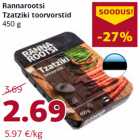 Allahindlus - Rannarootsi
Tzatziki toorvorstid
450 g