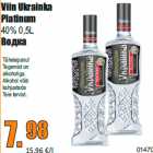 Allahindlus - Viin Ukrainka
Platinum