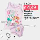 Tüdrukute
aluspesu
komplekt
PAW PATROL***
1 tk