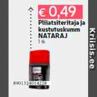 Pliiatsiteritaja ja
kustutuskumm
NATARAJ
1 tk