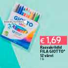 Allahindlus - Rasvakriidid
FILA GIOTTO*
12 värvi
1 tk