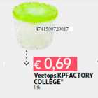 Veetops KPFACTORY
COLLEGE*
1 tk