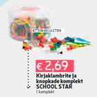 Kirjaklambrite ja
knopkade komplekt
SCHOOL STAR
1 komplekt