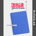 Vihik A5 96 lehte
1 tk