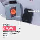 Kaasaskantav laadija
HAVIT 126, 5000
mAh*
1 tk