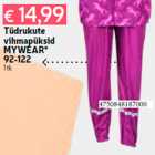 Tüdrukute
vihmapüksid
MYWEAR*
92-122
1 tk