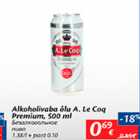 Allahindlus - Alkohoolivaba õlu A.Le Coq Premium, 500 ml