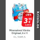 Allahindlus - Mineraalvesi Värska Originaal, 6 x 1 l 