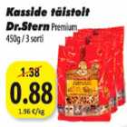 Allahindlus - Kasside täistoit Dr.Stern Premium 450g/3 sorti