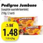 Allahindlus - Pedigree Jumbone (suupiste suurtele koertele)210g/ 2sorti