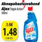 Allahindlus - Aknapuhastusvahend Ajax Tripple Action 500 ml