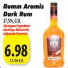 Allahindlus - Rumm Aramis Dark Rum 37,5%,0,5L