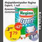 Allahindlus - Majapidamispaber Regina Extra, 1 rull