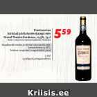 Allahindlus - Prantsusmaa
kaitstud päritolunimetusega vein
Grand Theatre Bordeaux, 12,5%, 75 cl