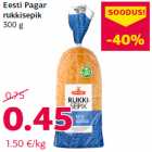 Allahindlus - Eesti Pagar
rukkisepik
300 g