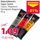 Allahindlus - Maks&Moorits
Super Snack