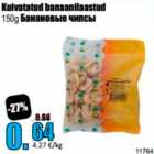 Kuivatatud banaanilaastud 150 g