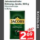 Allahindlus - Jahvatatud kohv
Krönung, Jacobs, 500 g