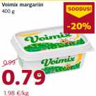 Allahindlus - Voimix margariin
400 g