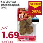 Allahindlus - Nõo Lihavürst
BBQ lihanagitsad
260 g