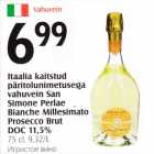 Itaalia kaitstud päritolunimetusega vahuvein San Simone Perlae Bianche Millesimato Prosecco Brut DOC