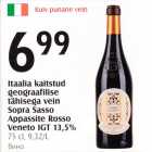 Itaalia kaitstud geograafilise tähisega vein Sopra Sasso Appassite Rosso Veneto IGT